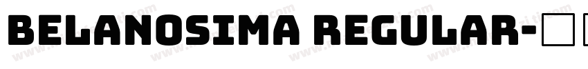 Belanosima regular字体转换